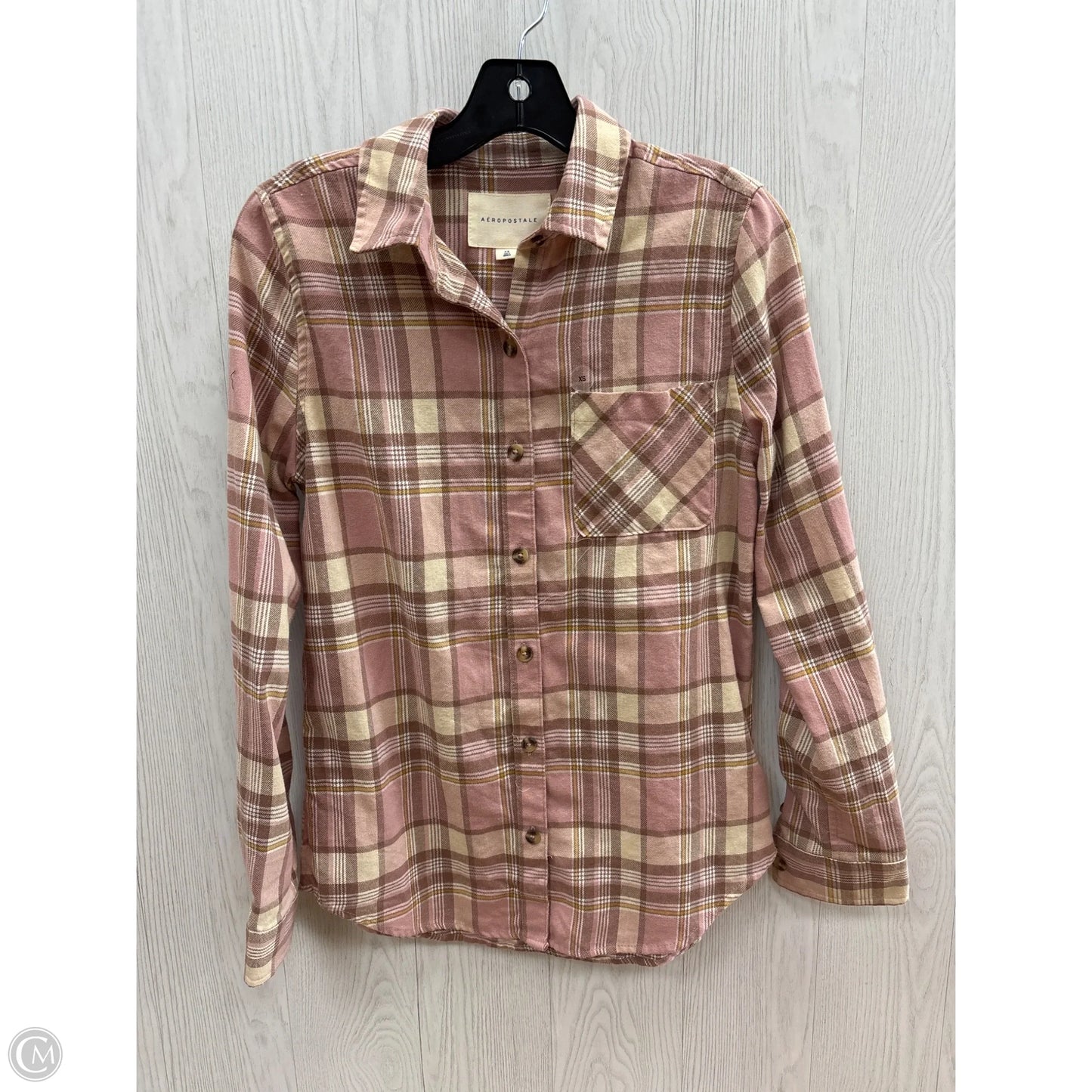 Top Long Sleeve By Aeropostale In Pink, Size: Xs