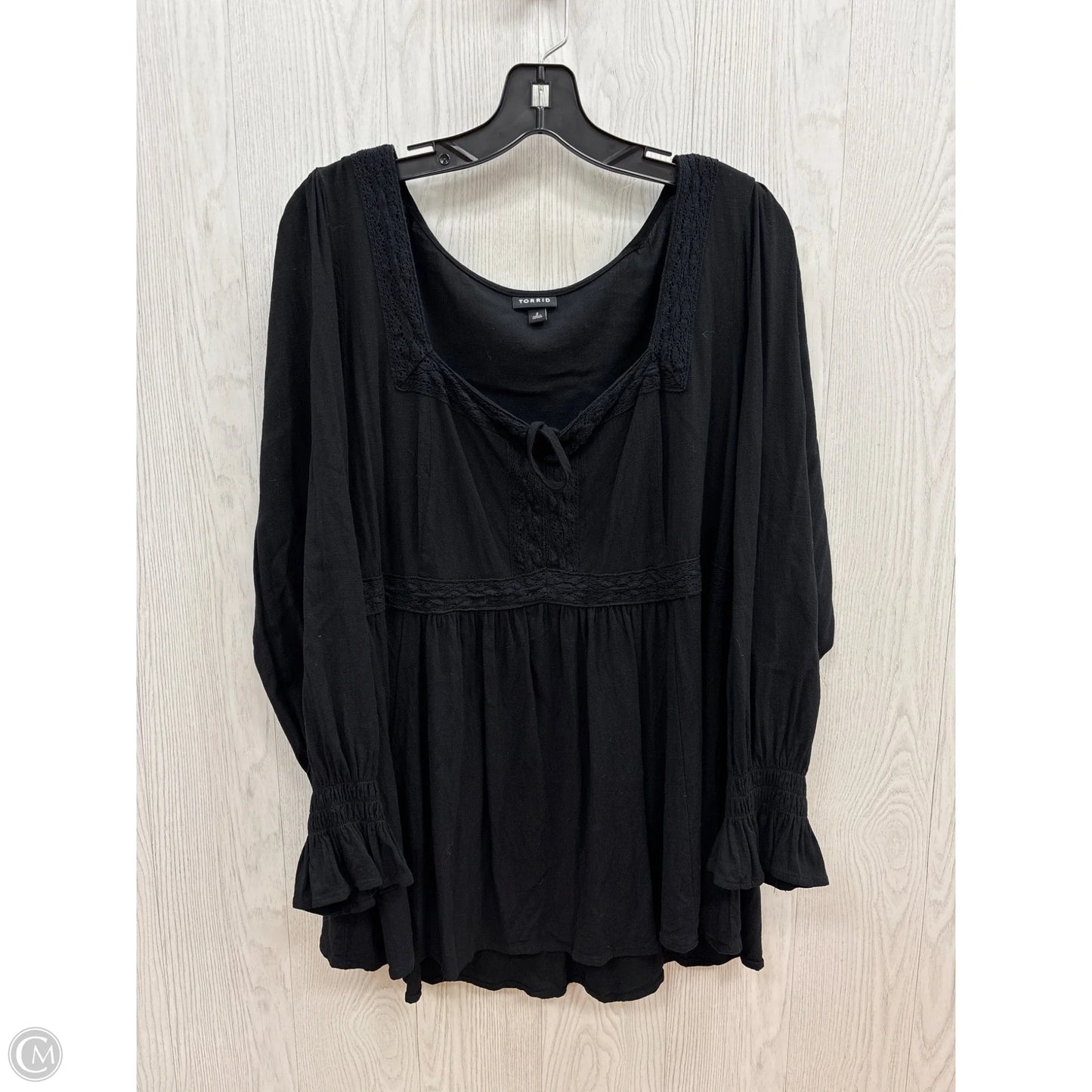 Top Long Sleeve By Torrid In Black, Size: 2x