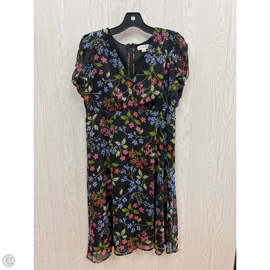 Dress Casual Short By Calvin Klein In Floral Print, Size: M