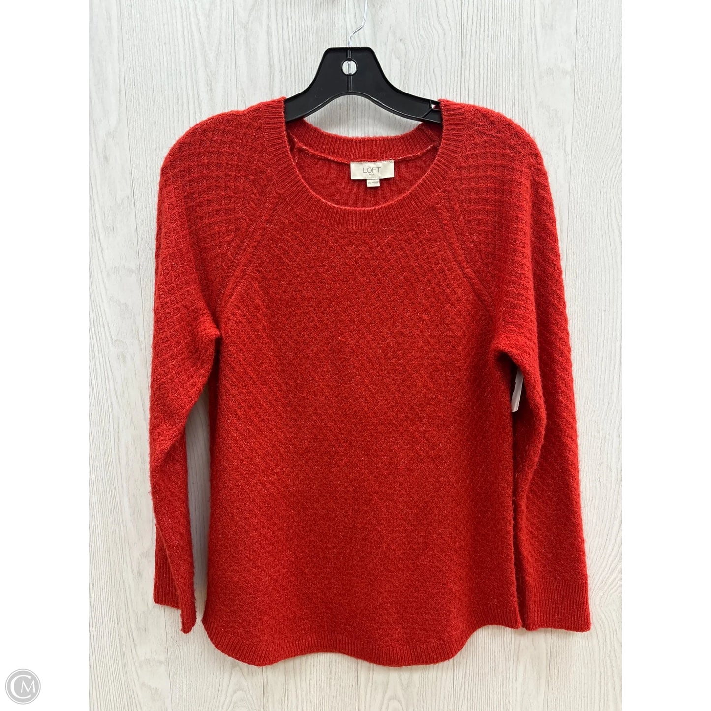 Sweater By Loft In Red, Size: Xs