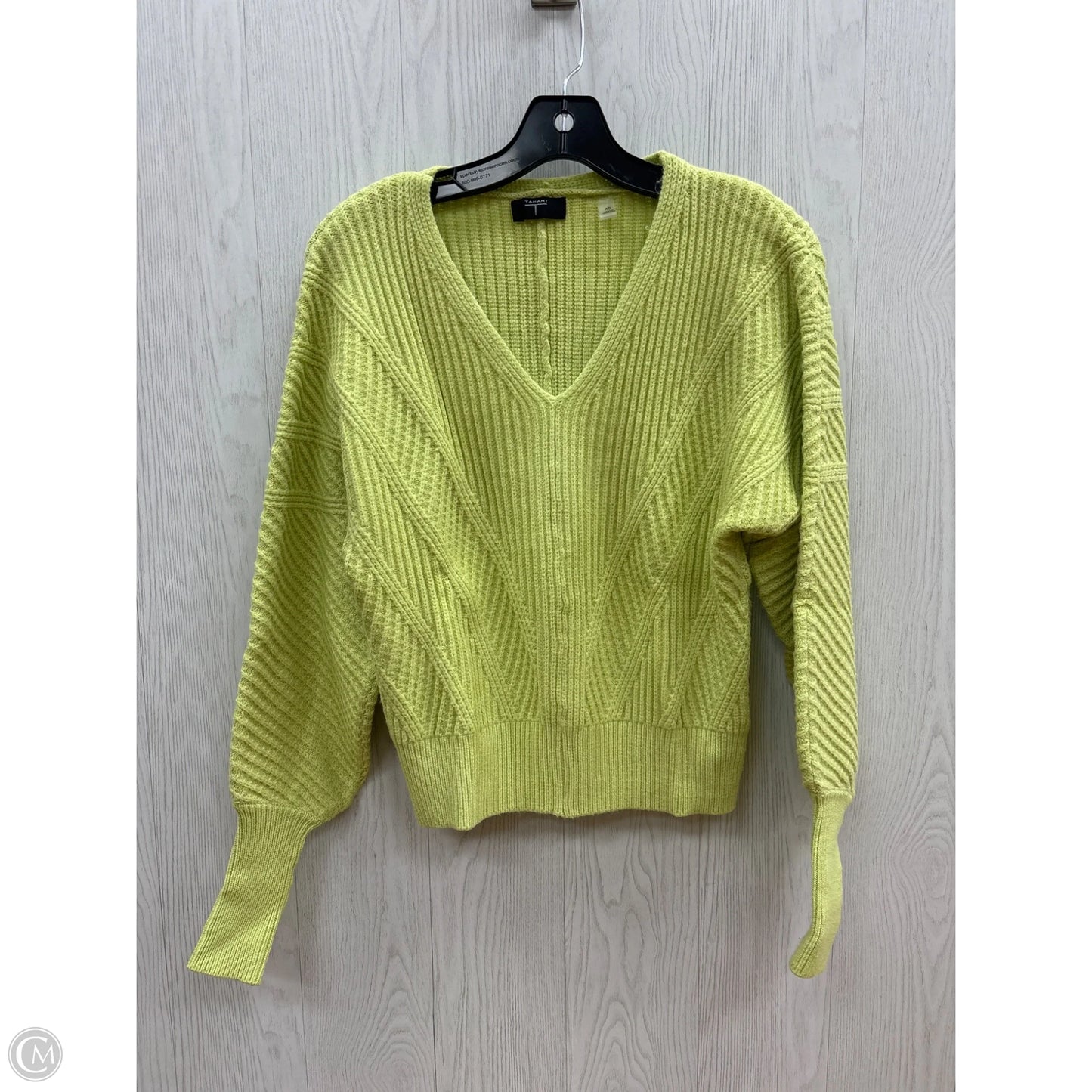 Sweater By Tahari In Green, Size: Xs