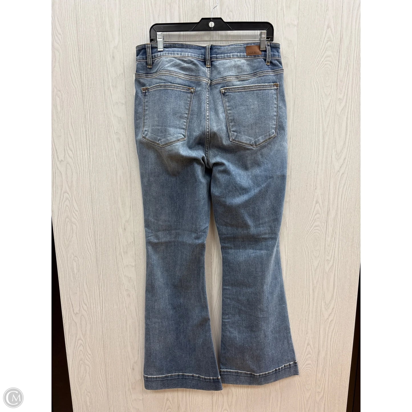 Jeans Flared By Judy Blue In Blue Denim, Size: 14