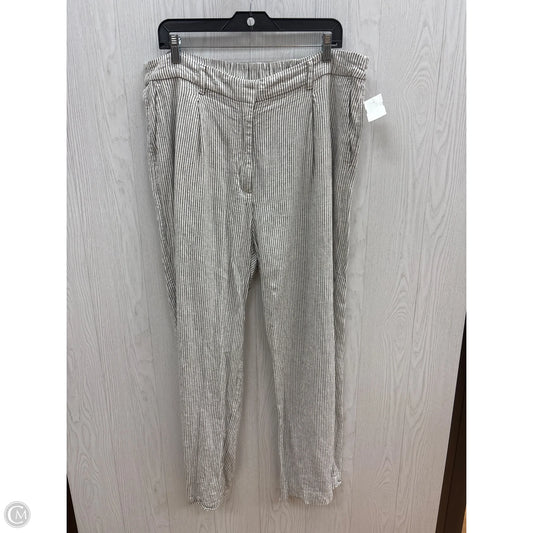 Pants Linen By Old Navy In Striped Pattern, Size: Xl