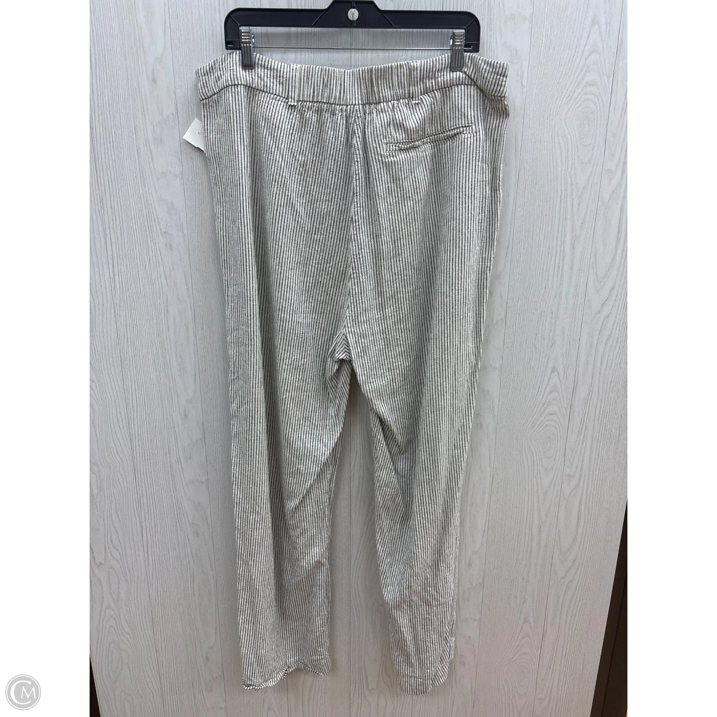 Pants Linen By Old Navy In Striped Pattern, Size: Xl