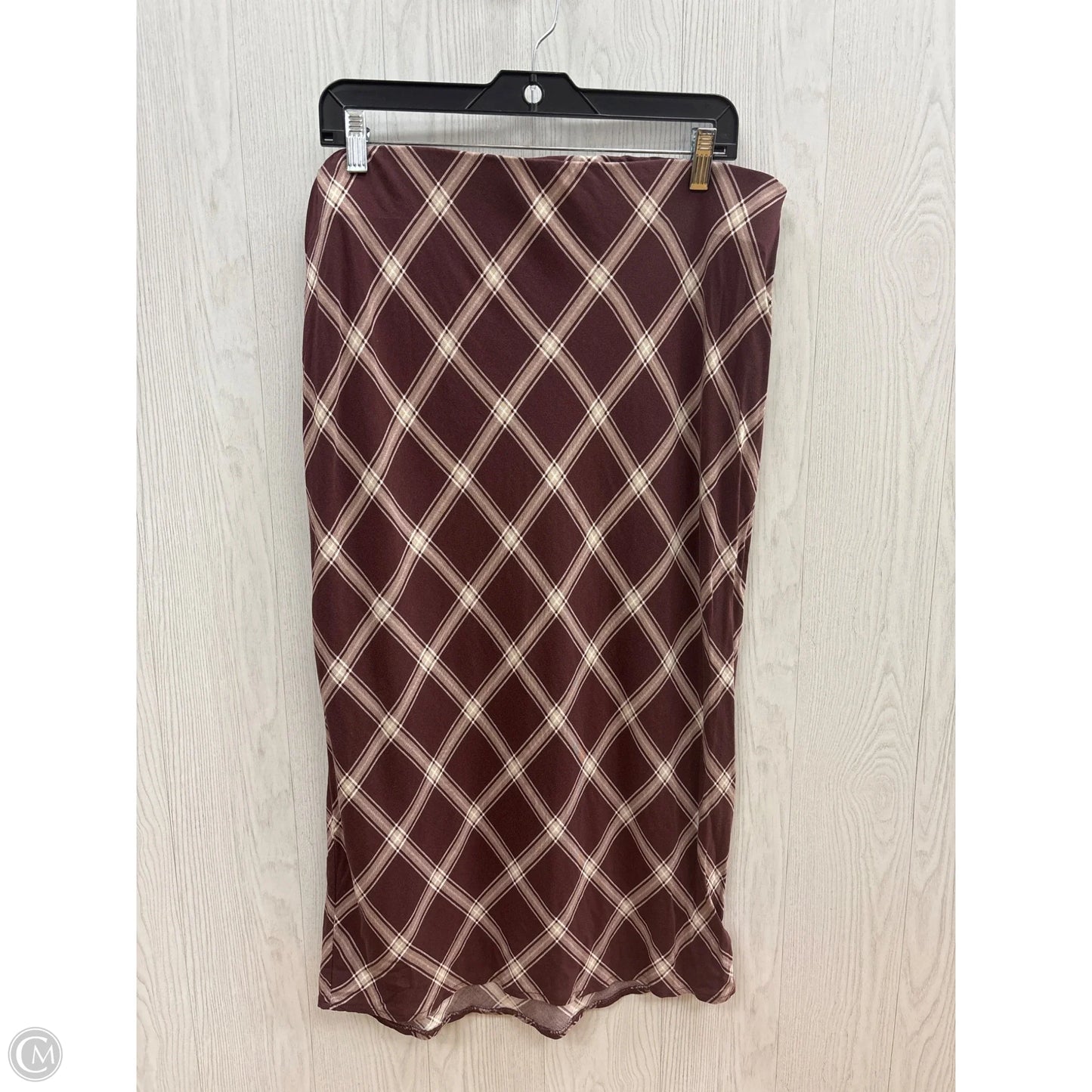Skirt Midi By Torrid In Maroon, Size: 1x