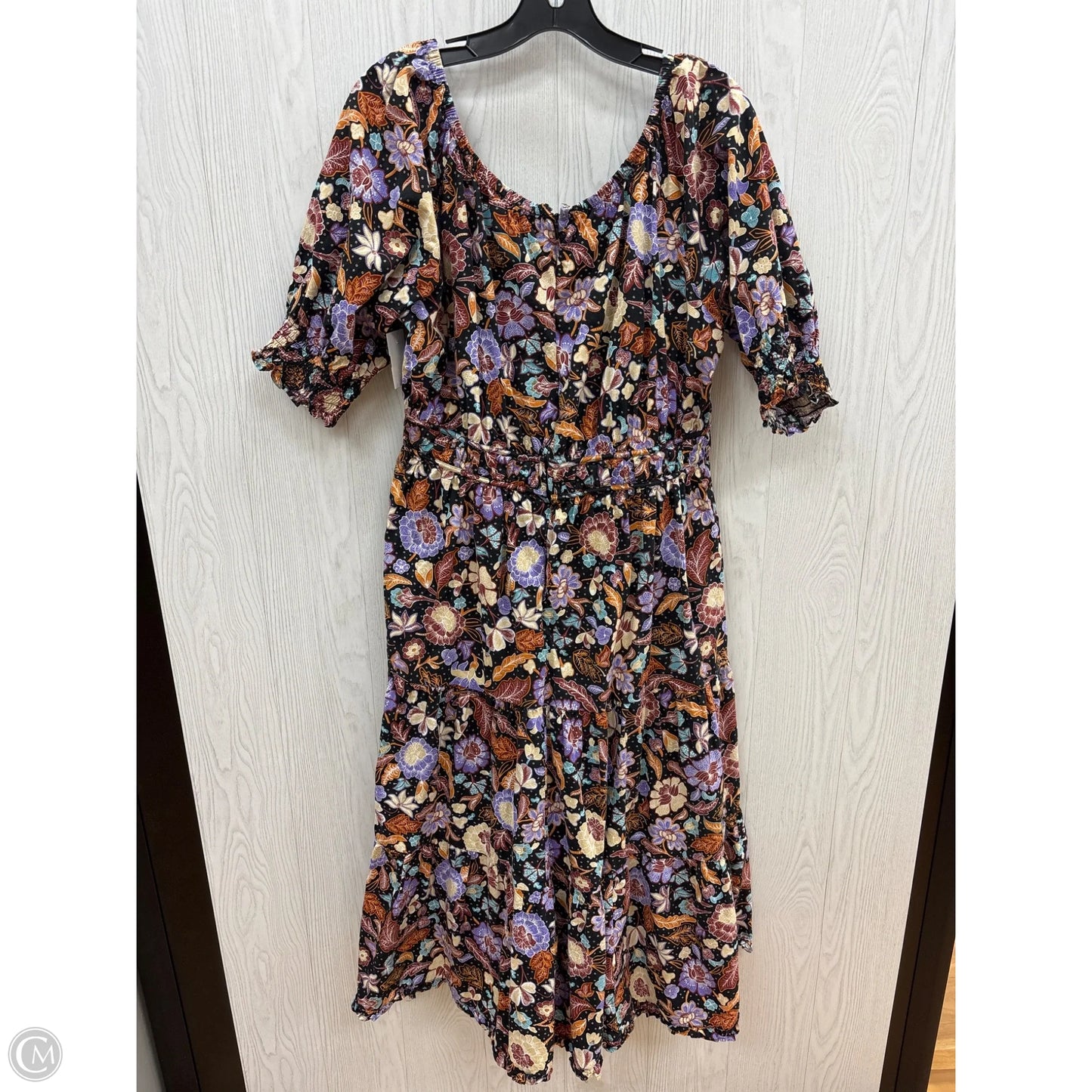 Dress Casual Maxi By Ann Taylor In Floral Print, Size: L