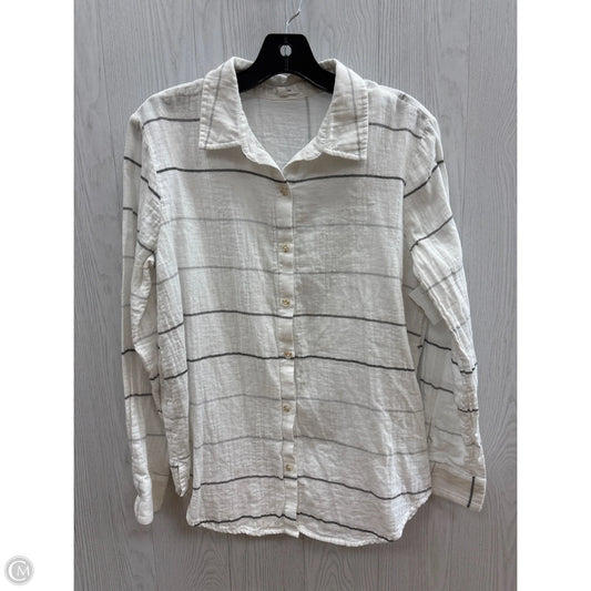 Top Long Sleeve By Maurices In White, Size: S