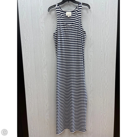 Dress Casual Maxi By Sail To Sable In Blue & White, Size: S