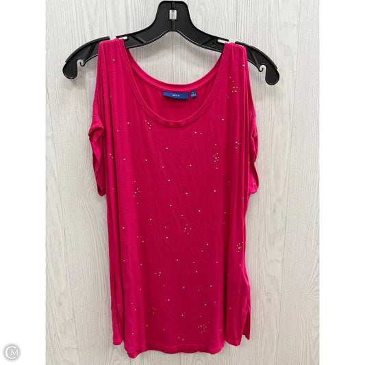 Top Short Sleeve By Apt 9 In Pink, Size: S