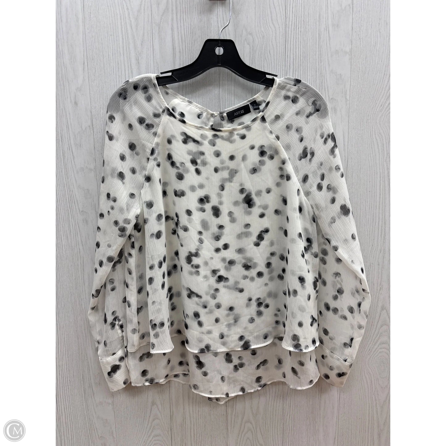 Top Long Sleeve By Apt 9 In White, Size: S
