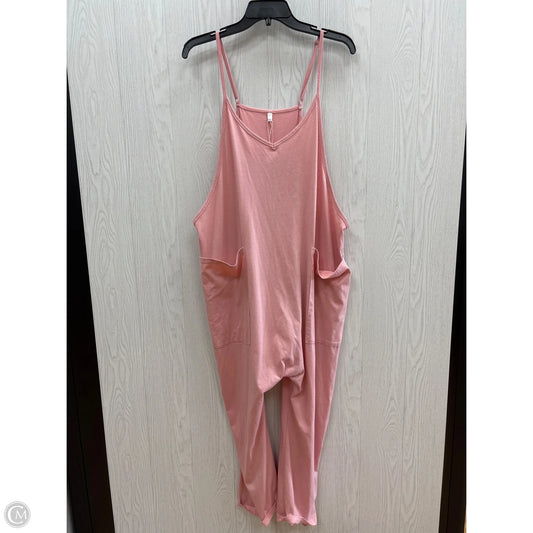 Jumpsuit By Clothes Mentor In Pink, Size: L