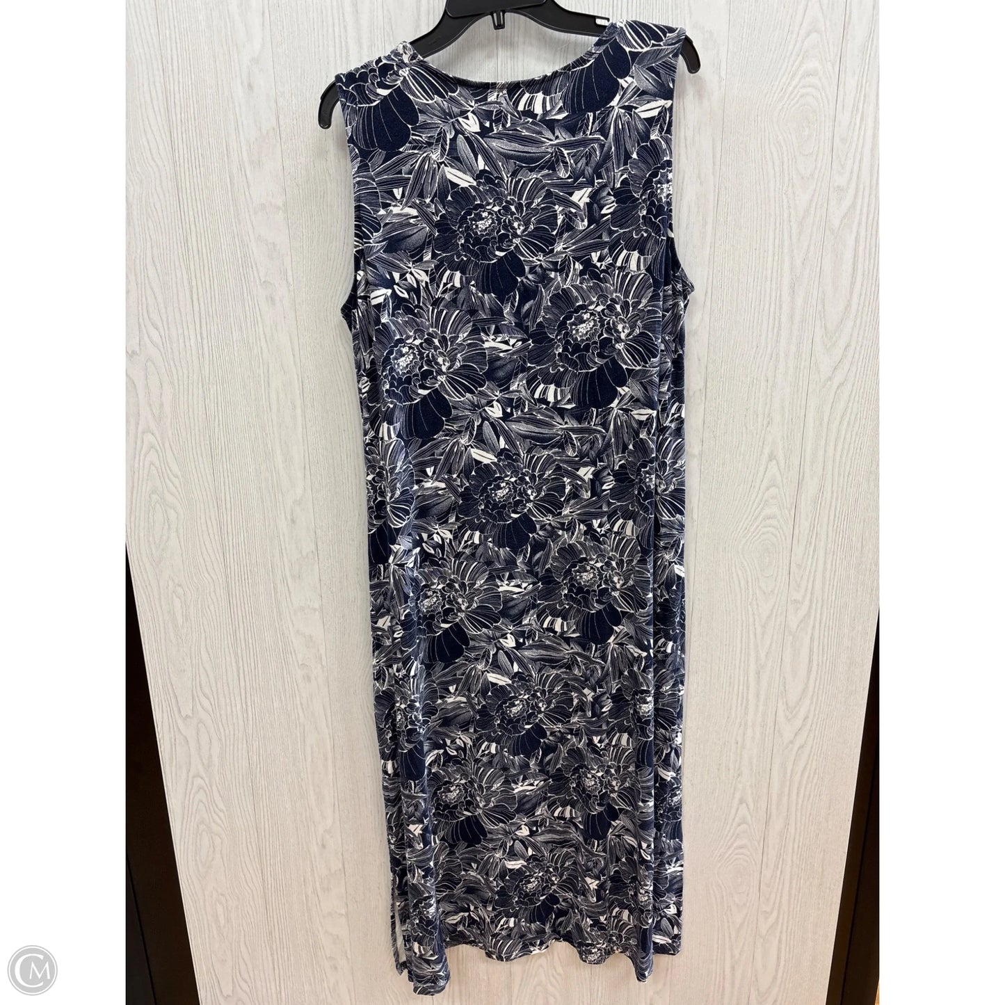 Dress Casual Maxi By Chicos In Floral Print, Size: Xl