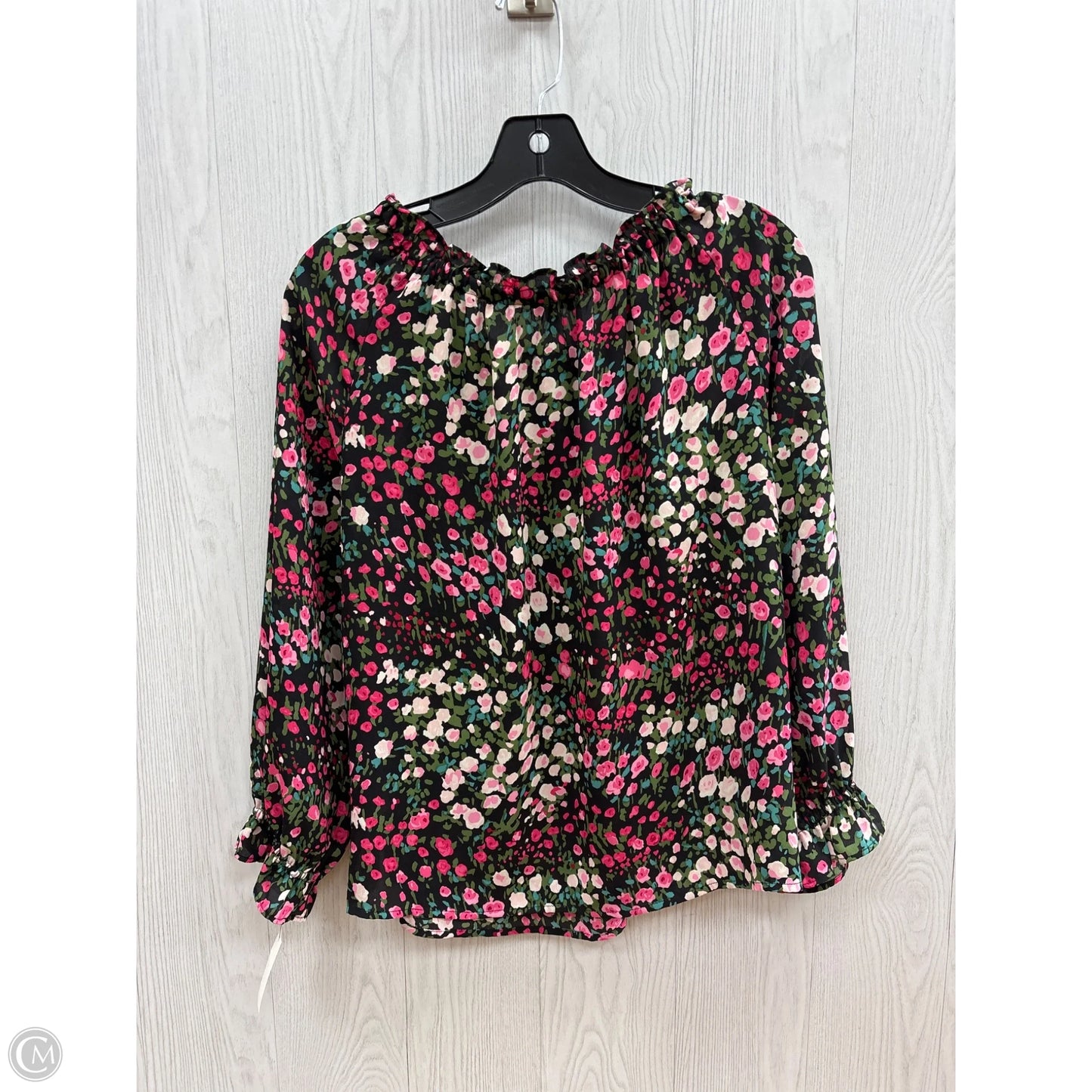Top Long Sleeve By Talbots In Floral Print, Size: S