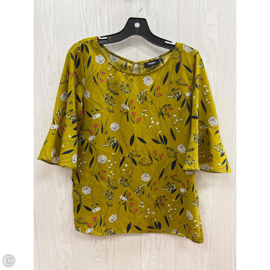 Top Short Sleeve By Premise Studio In Floral Print, Size: S