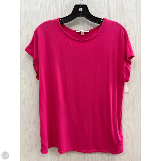 Top Short Sleeve By Green Envelope In Pink, Size: S