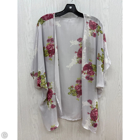 Kimono By Clothes Mentor In Floral Print, Size: M