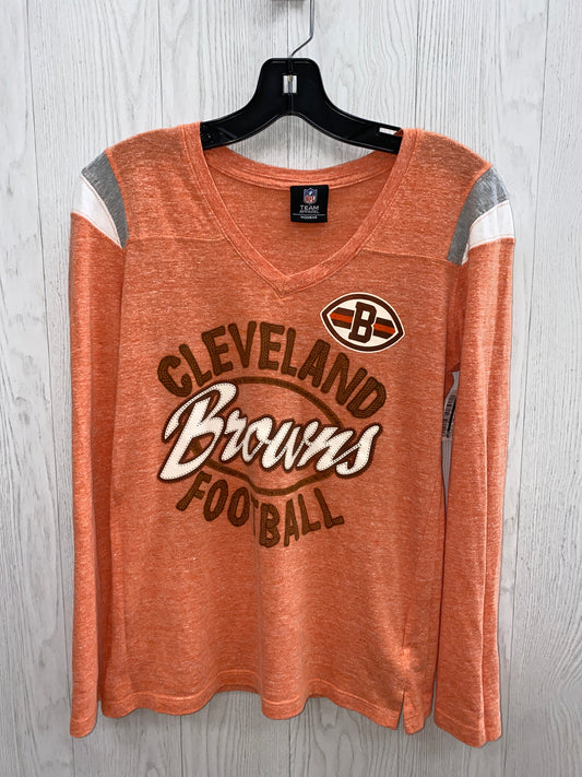 Nike Women's Rewind Gym Vintage (NFL Cleveland Browns) Pullover Hoodie in Orange, Size: Xs | NKZQ89N93V-0DL